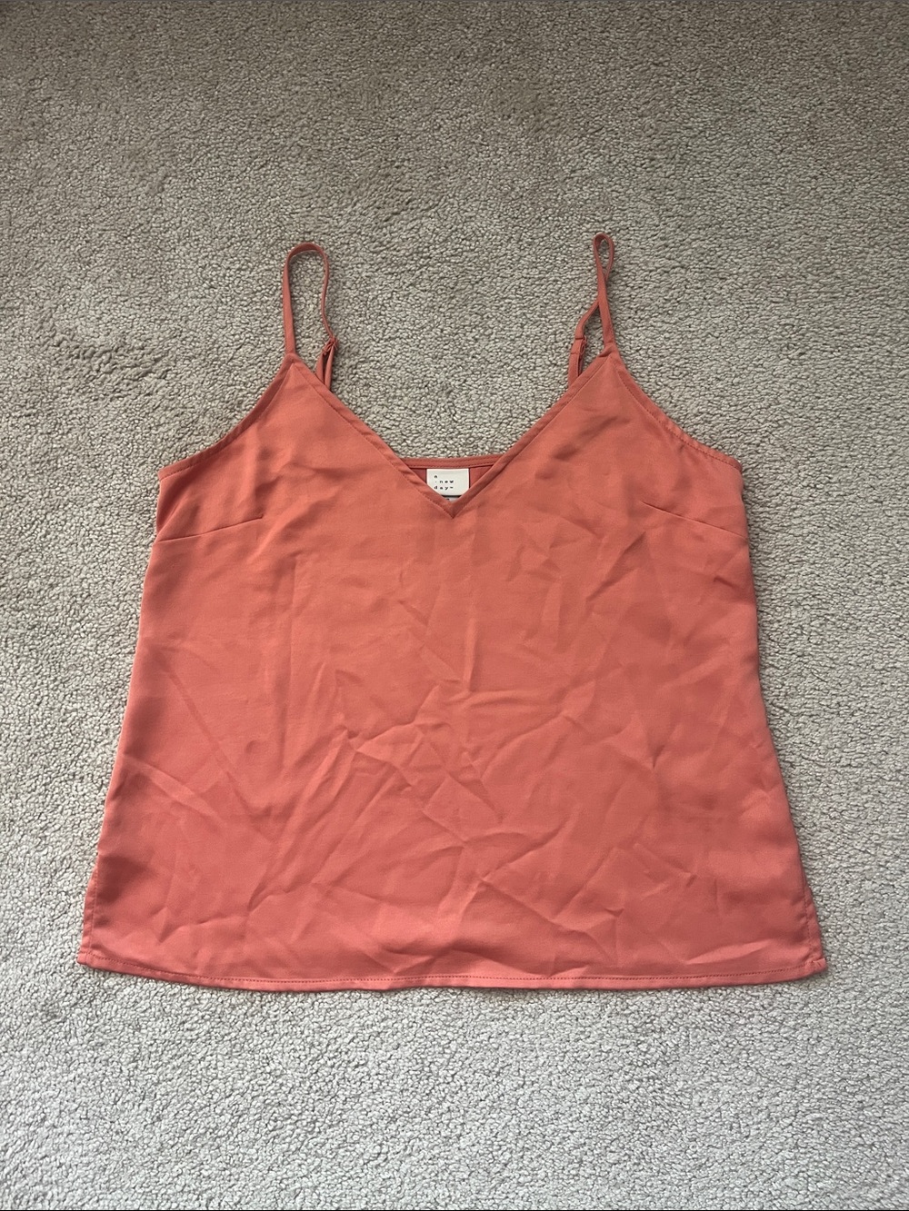 a new day Coral V-Neck Spaghetti Strap Cami
